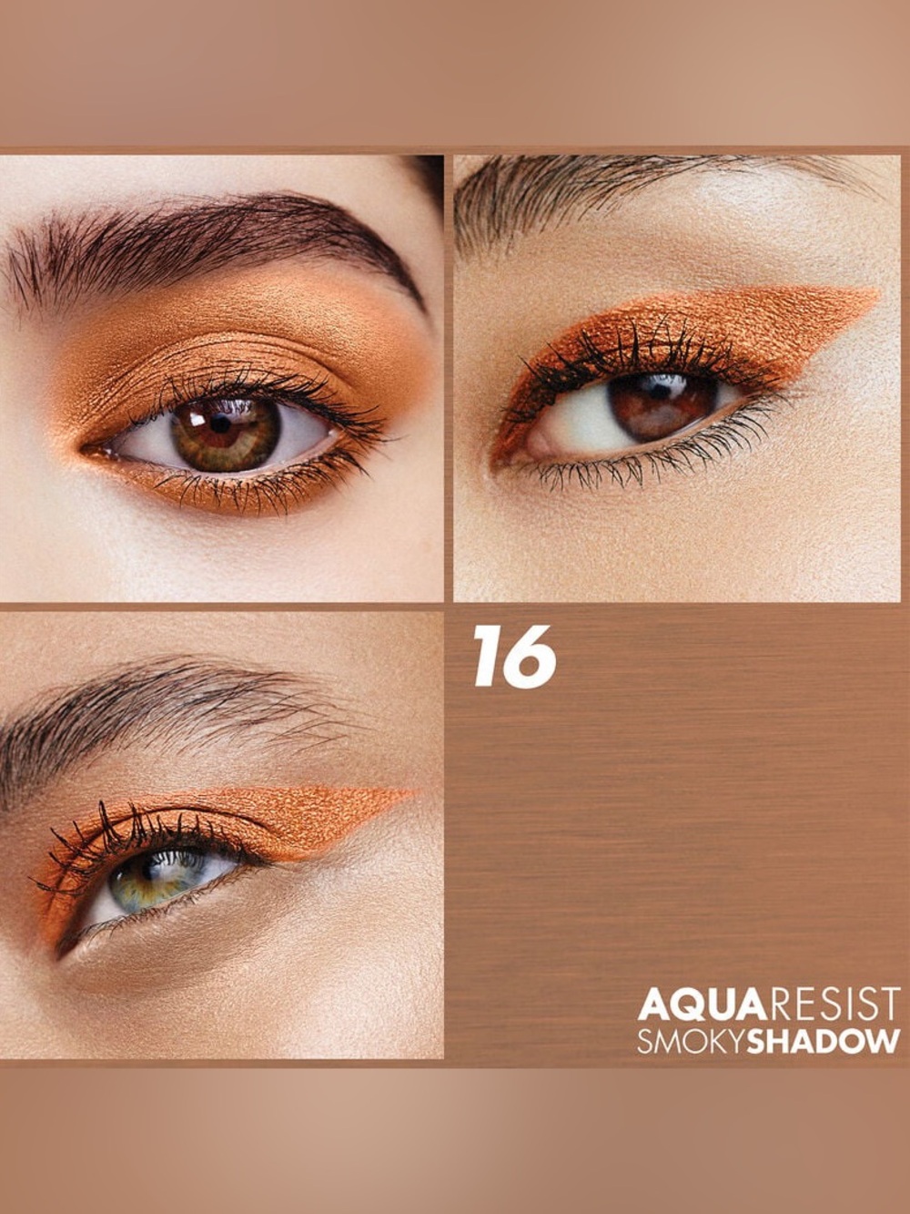 Make Up For Ever Aqua Resist Smoky Shadow 16 Copper NEW SEALED - Picture 6 of 7